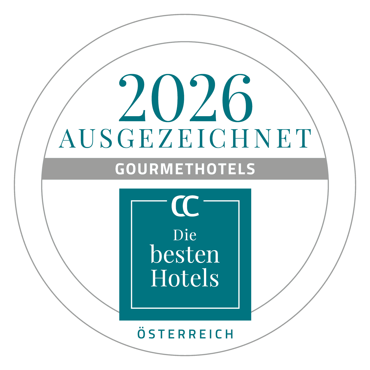 Connoisseur Circle Gourmet Hotels Auszeichnung 2026