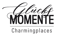 Glücksmomente - Charmingplaces Logo in schwarz